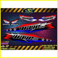 ♠ ۞ ◷ Honda Wave 100 /110 Stock Design Decals Sticker