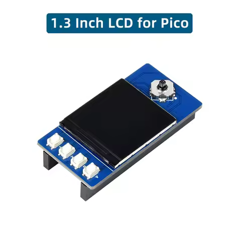 Raspberry Pi Pico W 1.3 Inch LCD Display Module for Pico 65K RGB Colors 240×240 Pixels Embedded ST77