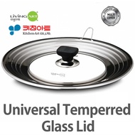 LivingArt Korea Multi Glass Lid 24 26 28 30 32cm Frying and Wok Pan
