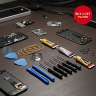 B7000 E8000 T7000 Extra Strong Adhesive Glue Set 3ml-110ml with 11pcs DIY Tools for Phone Decals  Se