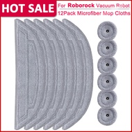 12แพ็คผ้าไม้ถูพื้นไมโครไฟเบอร์ Compatiblewith Roborock S8 MaxV Ultra S8 Max UltraRobot Vacuum6แพ็คผ้