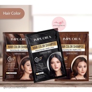 Implora Hair Color Shampoo Sampo Pewarna Rambut Semir