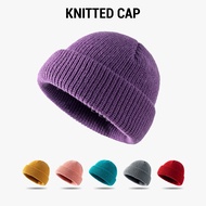 Unisex Knitted Beanie Cap Hip Hop Hat Beanies Hat Plain Cap Fashion Cap Topi Unisex Snow Cap Female 