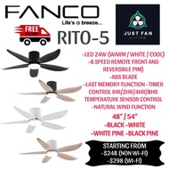 FANCO RITO-5 DC 5 BLADE CEILING FAN