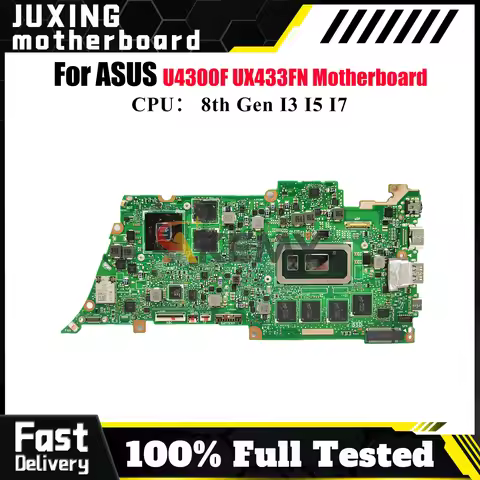 UX433FN Laptop Motherboard For ASUS ZenBook UX433F UX433FN U4300F Notebook Mainboard With I3 I5 I7 C
