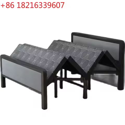 *Folding Bed Double Home Simple Rental House Noon Break Bed Office Single Nap Hard-Based Bedroom Set
