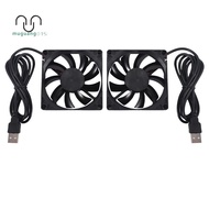 .80mm 5V USB Fan 80mm 8cm 8015 Brushless DC Cooling Fan PC Computer Router Case Fan Cooler 2Pcs