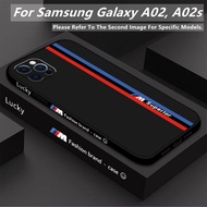 Casing Samsung Galaxy A02 / A02s Case M3 Sports Track Stripe Cover Soft TPU Phone Case For Samsung G