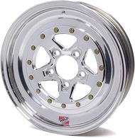 Wheel, Alumastar, 15 x 4 in, 1.750 in Backspace, 5 x 4.50 in Bolt Pattern, Aluminum, Polished, Each