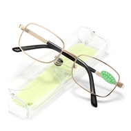 Reading Glasses Men Women Stainless steel Iron Lens Plus Anti Radiation +1.00 s/d+4.00 Glasses Men W