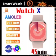 New Microwear WatchX Smart Watch ChatGPT 45mm 2.01 Inch AI Dial NFC ECG GPS Bluetooth Call Sports Sm