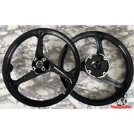Enkei Sport Rim 3 Batang Black Honda Vario160 , 3 Batang Hitam , Size (Front 1.4, Rear 1.6)