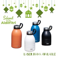 【HARI RAYA SPECIAL】Tyeso Super Big Size 1500ml 1900ml Laser nama Double Wall Insulated Tumbler Therm