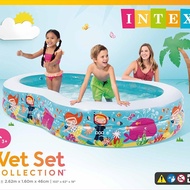 INTEX56490 Swimming Pool Figure 8 Pool Inflatable Pool Family Inflatable Pool Children's Paddling Po