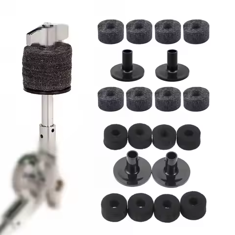 8 Pcs Cymbal Stand Felt Washer Plastic Drum Long Cymbal Sleeves Drum Kit Cymbal Support Musical Inst