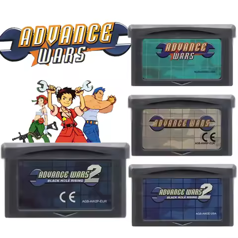 Advance Wars GBA Game Card 32 Bit Video Game Cartridge Console Card For Advance Wars 2 for GBA USA E