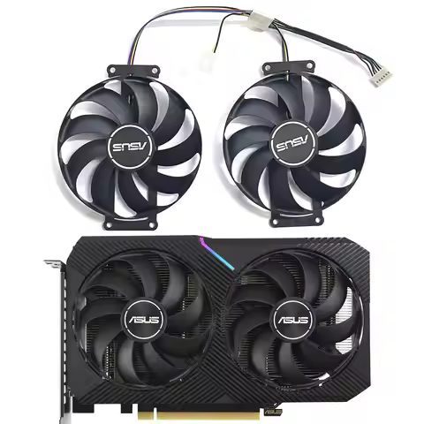 FDC10H12S9-C 87MM 6PIN DC 12V 0.35A RTX2060 2070 GPU FAN for Asus GeForce RTX 2070 2060 GTX 1660 Dua