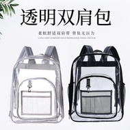 Backpack School Bag Portable Waterproof Backpack Portable Storage Bag PVC Transparent Heavy Duty Stu
