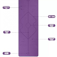 Yoga Mat Tpe Yoga Mat Double Purple Yoga Mat/