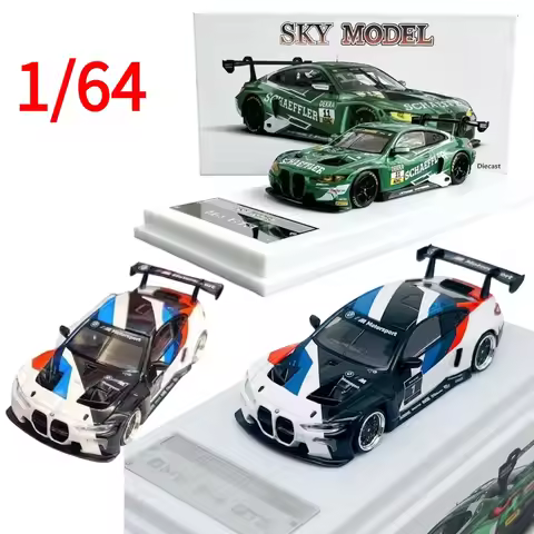 SKY MODEL Diecast 1:64 Bmw M4 GT3 Car Model Green Bmw Play Vehicles Collectible Toys