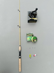 Combo Cần WuTu Fishing - LC Đa Năng Cần Đặc 1 Khúc Máy AC - LC