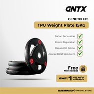 GENETIX FIT TPU Weight Plate 15KG (Pair) Weight Plate, Weight Plate, Fitness Weight Plate, Barbell W