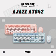 Ajazz AT042 Membrane Ergonomic Design Full Build Keyboard & Mouse Kit