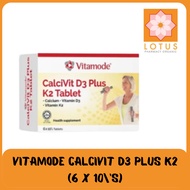 Lotus Pharmacy- Vitamode Calcivit D3 Plus K2 (6 x 10's)