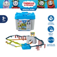 Thomas & Friends Connect & Build Track Bucket โทมัส แอนด์ เฟรนด์ ชุดกล่องรางรถไฟ 48 ชิ้น HNP81