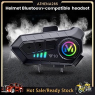 Athena+ Motorcycle Bluetooth-compatible Headset Noise Reduction Auto Connection Waterproof Communication System Intercom Headset