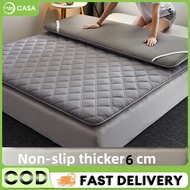 6cm Soft Tatami Bed Mat Mattress Tatami  Mattress Topper Foldable Mattress Single/Queen/King Tilam Mattress Topper Bedding Tilam Tatami Alas Tilam