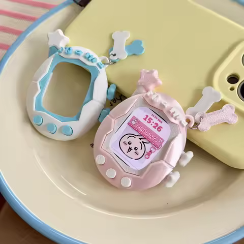 （Only Protective Shell）Generic 3d Cute Tamagotchi Style Apple Watch Protective Case Compatible With 