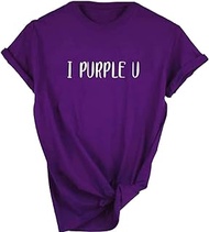 BTS Tshirts for Women Sleeve Letter Printed Cute T-Shirt K Pop Merchandise Purple Black White S, M, L, XL, XXL