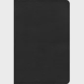 CSB Large Print Compact Reference Bible, Black Leathertouch