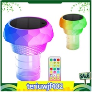 【●TI●】Solar Pool Chlorine Floater RGB Lamp 2PCS Solar Pool RGB Lamp Remote Control LED Pood Decor Li