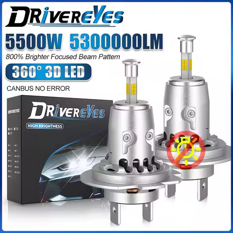 220W 22000LM H7 LED Car Headlight Bulb Canbus Led Light for Wireless With Fan 12PCS 5570CSP4 sides A
