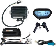 QSMOTOR 2000W Mid-Drive BLDC Motor And Sine Wave Controller Votol EM-100 For Electric Motorcycle