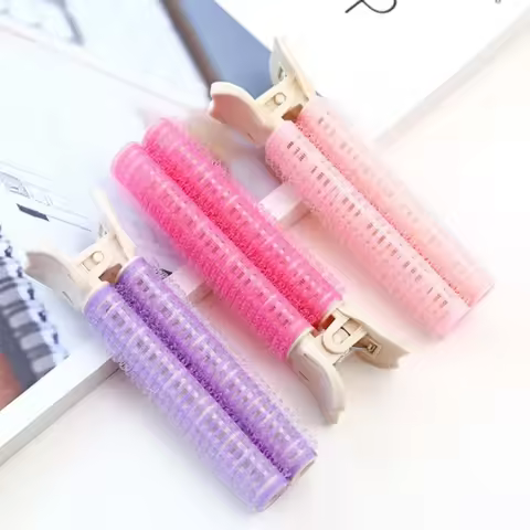 2/4Pcs Hair Root Fluffy Hair Clips Lazy Hair Top Styling Curling Barrel Portable Hair Clips Hair Rol