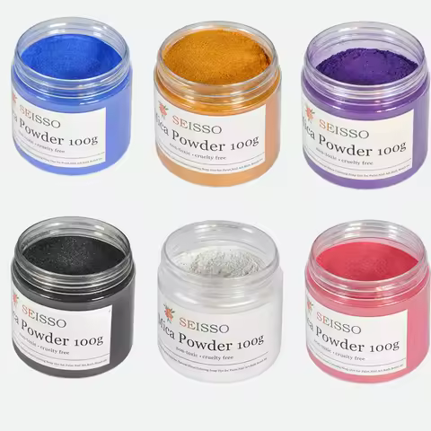 50/100g Mica Powder Epoxy Resin Dye Pigment Natural Mica Mineral Powder Handmade Soap Coloring Powde