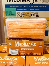 Medimask ASTM Lv1. (ใช้ทางการแพทย์) บรรจุ 50 แผ่น พร้อมส่งครบสี💥