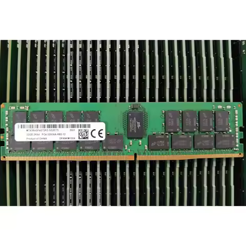 1PCS RAM 32GB 2RX4 DDR4 3200 PC4-3200AA-R Server Memory MTA36ASF4G72PZ-3G2E7