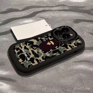 Phone Phone Case Army Green Camouflage Street Wear Protective Case Suitable for iPhone 11 11promax 7