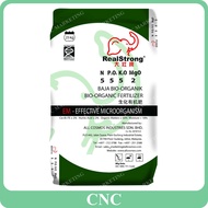 25KG RealStrong 5-5-5 Bio-organic Fertilizer Baja Organik 555 Effective Microorganism 生化有机肥