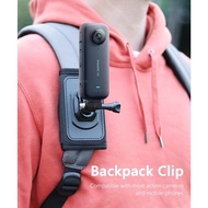 360 Degree Rotary Backpack Clip for Insta 360 X3 Chest Shoulder Clamp Camera Mount for Insta 360 One X2 X3 Dji Action 3 GoPro 11