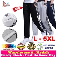 Plus Size Men Sport Pants Casual Men Running Long Sports Pant Jogger 运动长裤 Seluar Panjang Sukan Lelak