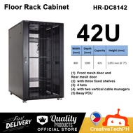 42U Hard Rack HR-DC8142 Floor Rack Cabinet (Unassembled) Data Server Rack