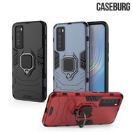 華為HUAWEI nova 7 5G CASEBURG Hybrid R 磁貼指環扣 座枱支架 四邊全包手機殼 手機套 0999A