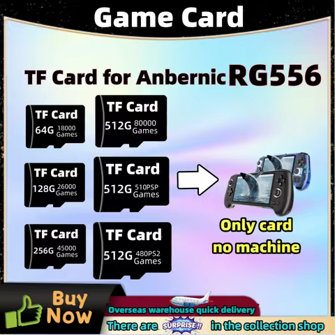 Game Card For Anbernic RG556 Memory Card SD Card TF Card Retro Games PS2 PSP PS1 3DS Android Handhel