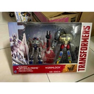 Hasbro Transformers Silver knight optimus vs Grimlock NEW MIB