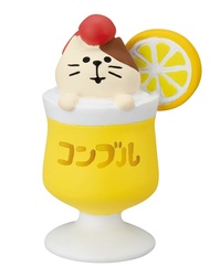日本 DECOLE Concombre 檸檬旅貓公仔/ 檸檬汽水